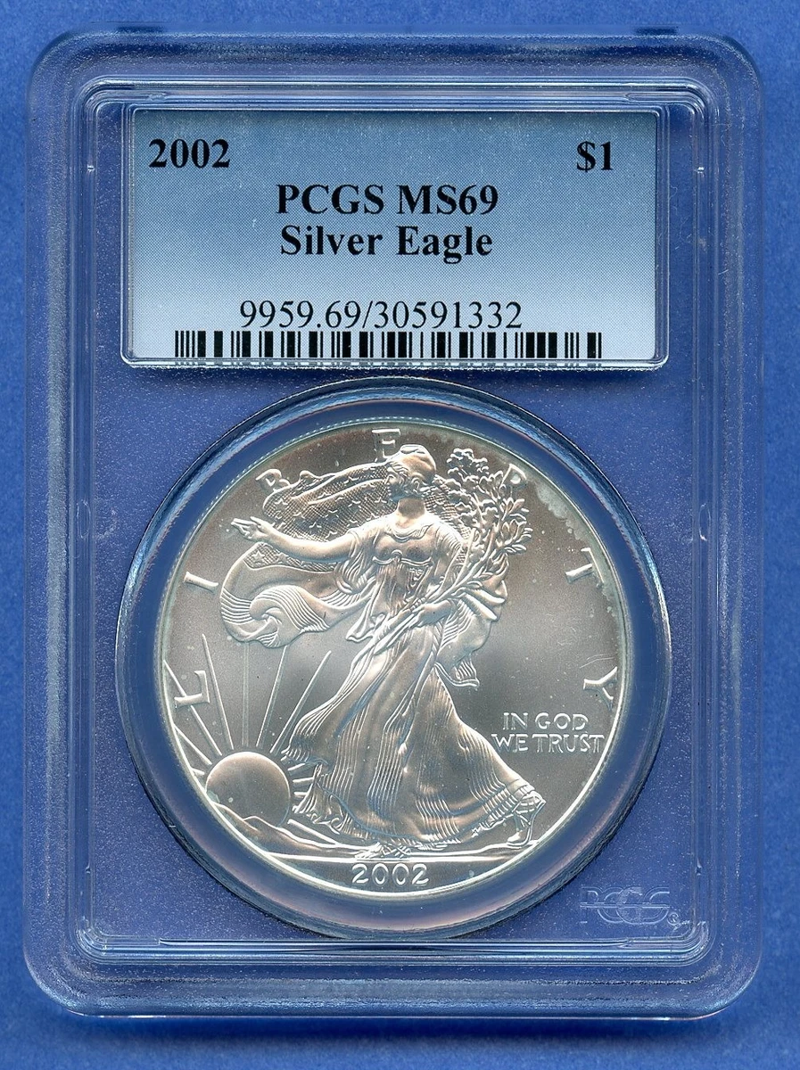 American Eagle PCGS 2002 Silver Bullion Coins for sale | eBay