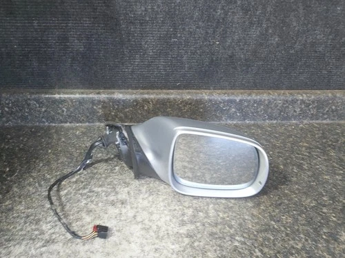 09-14 Audi Q5 Left Driver Side View Mirror Turn Signal Auto Dim Memory Silver