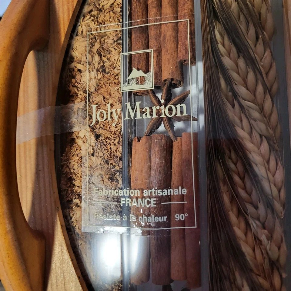 Bandeja de madera acrílica transparente con flores de grano seco hierbas bandeja de marión alegre Francia Foto 2 de 4