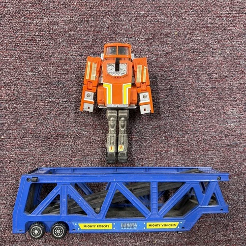 Super GoBots Staks Transport, Vintage 1984 Bandai Tonka Semi Truck Trailer