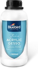 Studio Acrylic Gesso - 17 Fl Oz / 500ML White Liquid Gesso Primer for Arylic Pai