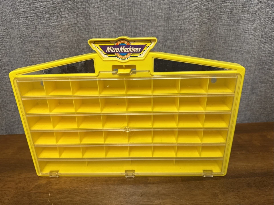 Vintage Yellow Case 1980s Galoob Micro Machines & 44 Vehicles - Image 4 of 4