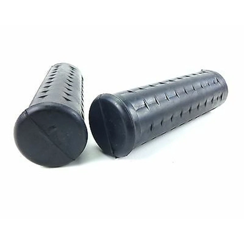 Par de empuñaduras Waffle negras reproducción 1-1/8" x 1-1/8" para Harley 56212-53 Foto 3 de 4