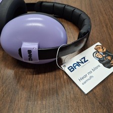 Banz Hear No Blare Noise-Reducing Earmuffs for Ages 0-2 Carewear for Kids NEW