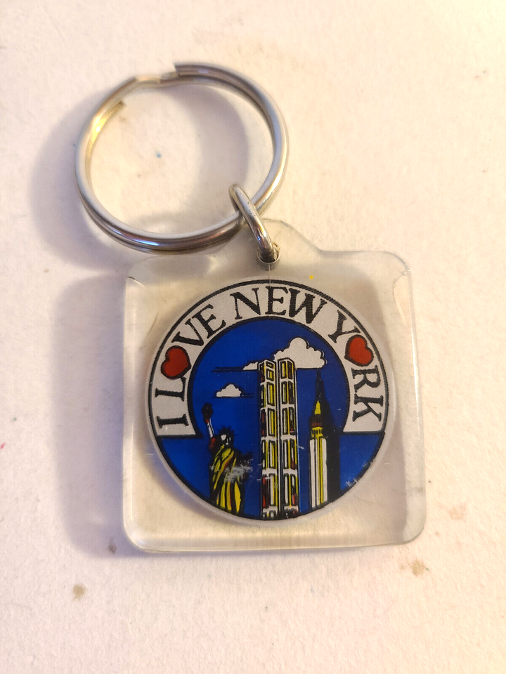 Vintage New York Pre 9/11 Key Chain with Statue of Liberty, trade ...