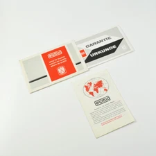 Eumig Garantie-Urkunde for Mark Ms - Präzisions-kinogeröt - Service Addresses