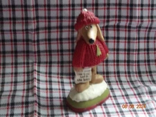 NEW BLOSSOM BUCKET "BAD TO THE BONE" DOG WITH LIST #148-89092 RETIRED