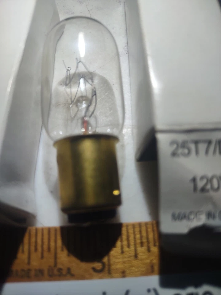 Bulbrite 25T7/DC 25 Watt Dual Contact Bayonette Base Clear 120v Quan 2 - Image 2 of 4