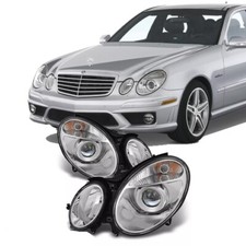 Fits 2003-2006 Mercedes-Benz E-Class W211 Projector Headlights Halogen New