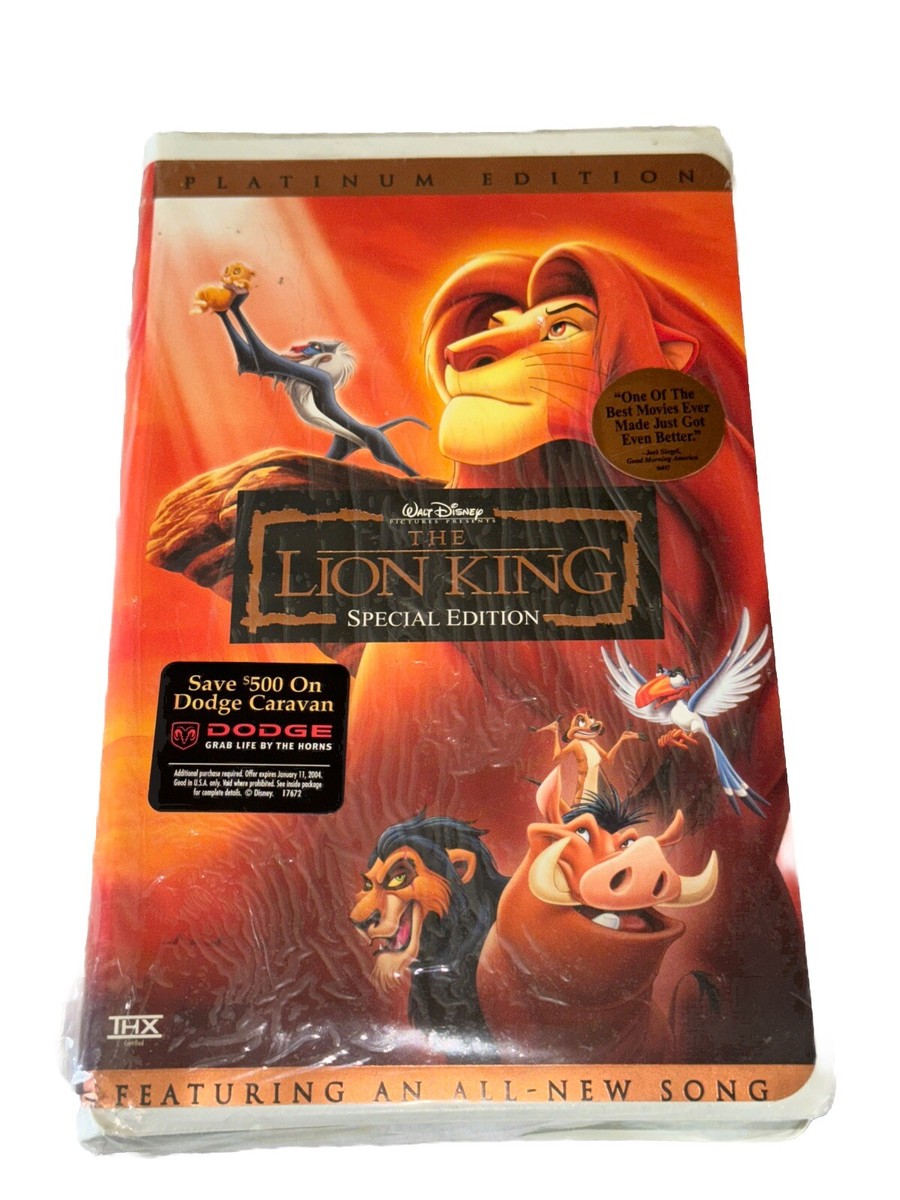 (未使用･未開封品)Lion King [VHS] Vintage Disney's the Lion King VHS Movie. - Etsy