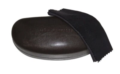 NEW JOHN VARVATOS GENUINE BROWN HARD CASE FOR SUNGLASSES/GLASSES FRAME/EYEWEAR