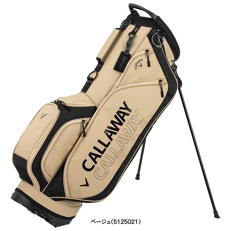 Callaway Golf Easy Going Carry Stand Bag 25JM 9 x 47inch Lightweight 2025 Beige - Image 2 of 4