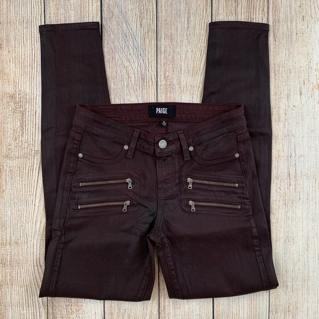 paige edgemont coated jeans