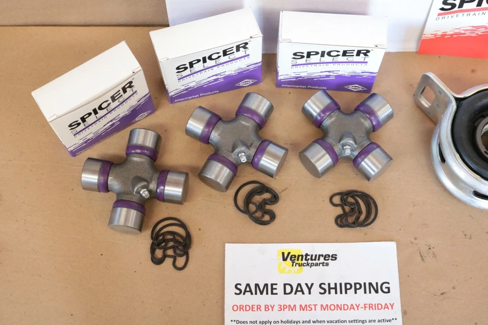 Eje de transmisión trasero Toyota Tundra 2007-2021 4x2 4x4 junta U suspensión cojinete Spicer Foto 2 de 4