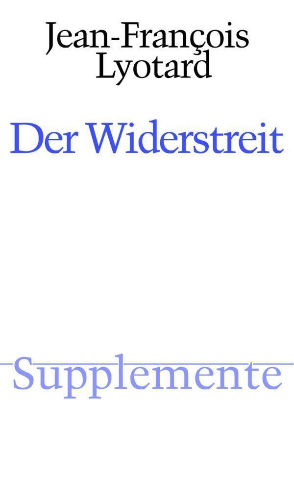 Thumbnail - Der Widerstreit Jean-francois Lyotard