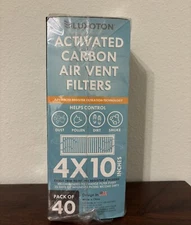 Activated Carbon Air Vent Filters for Home-20 Pieces 4" x 10” Floor Vent Luxoton