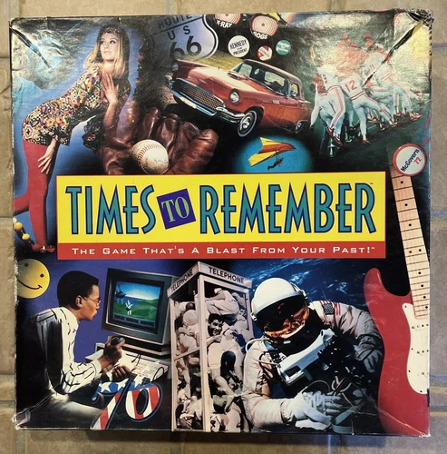 VTG Times To Remember Board Party Game Fun Awesome Complete VTG! Milton Bradley