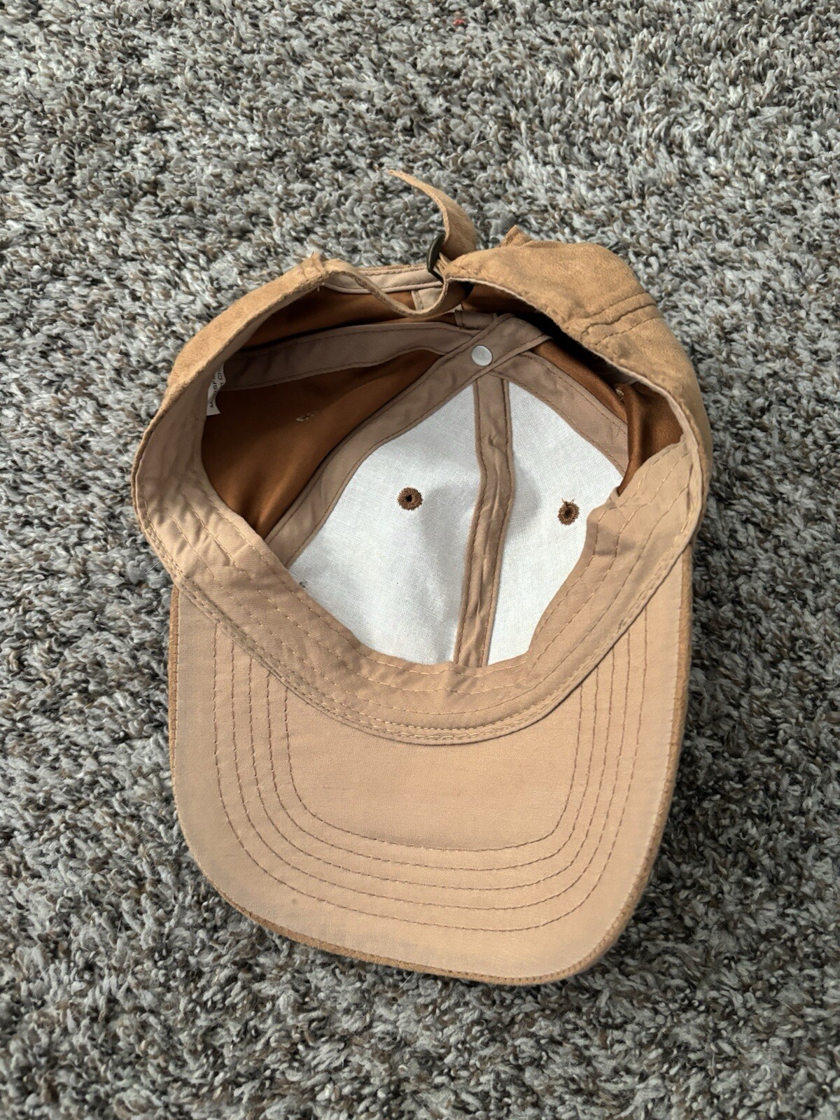 Lightweight Light Brown Tan Strapback Baseball Ca… - image 6