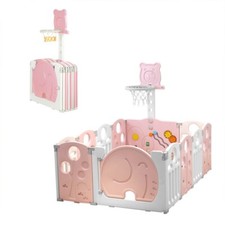  New Baby Playpen for Babies and Toddlers, 12 Panels Portable Kids Play Yard