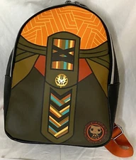 Southwestern Native American Adjustable Zippered Mini Backpack (10" x 8")
