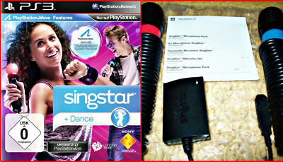 PS3 SINGSTAR DANCE PARTY+ 2 SINGSTAR MIKROS+USB *KARAOKE SPASS -MOVE KOMPATIBEL