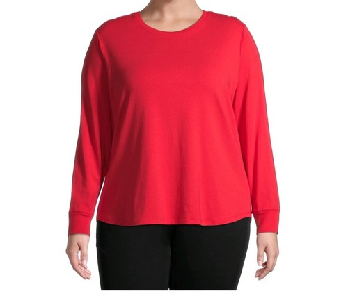 T-Shirt size 5X Red Scoop Neck 