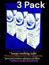3pk Crest Gum Detoxify,Deep Clean,Anti-cavity,fluoride Toothpaste 116g Each READ