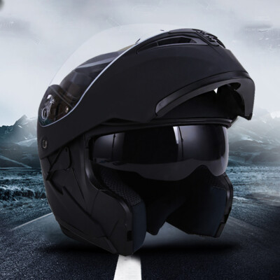 DOT Full Face Helmet Motorcycle Dual Visors Flip up Modular Sport Mountain ATV