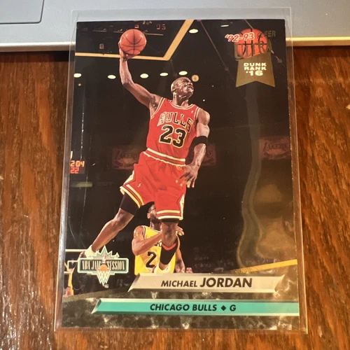 Michael Jordan 1992-93 Fleer Ultra Jam Session #216 Chicago Bulls HOF