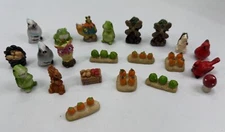 22 Piece Lot of Miniature Fairy Garden Woodland Animals Garden Mushroom Etc