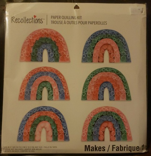 Recollections PAPER QUILLING KIT RAINBOWS Art Kit | eBay