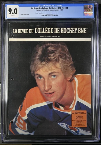 Wayne Gretzky LA REVUE DU COLLEFE DE HOCKEY Magazine 1981 CGC 9.0
