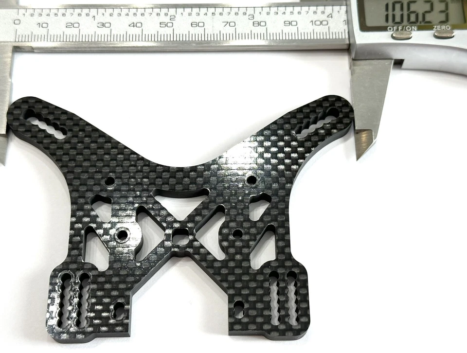 RC Car Team Durango DNX408 Dämpferbrücke Carbon hinten TD330185 (1146CB-07) - Bild 4 von 4