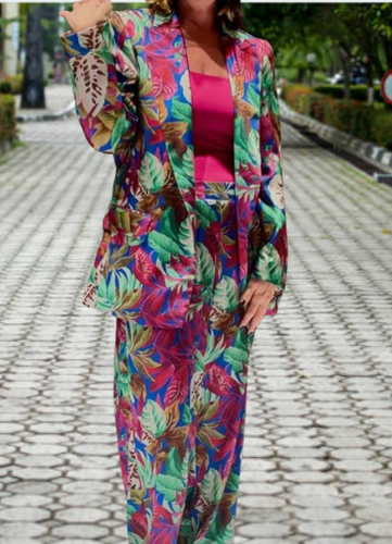 ZARA TROPICAL PRINT BLAZER sz S ZW COLLECTION Retail price $89.90 - Picture 5 of 19