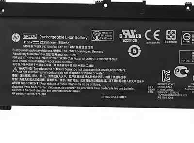 New Genuine 52.2Wh SR03XL Battery for HP Pavilion 15-cx0xxx 15-cx0000 Series OEM
