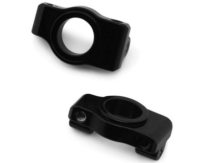 Yeah Racing Losi Micro-B Aluminum Front C-Hub Set (Black) (2) [YEA-LSMB-002BK]