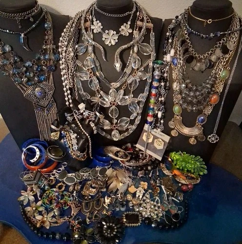 80+ Pc Vtg-Now Spring Bling Boho Retro Estate Costume Jewelry 4+# LT34