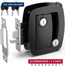 RV Door Lock Replacement, Aluminum Alloy Upgraded Lighter RV Door Latch with Pad