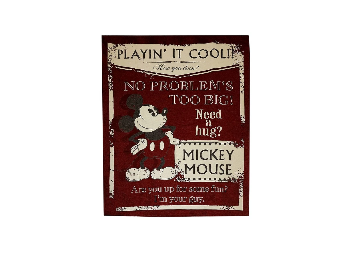 Vervaco Kit Tappeto All'Uncinetto Con Mickey Mouse - Tessuto Stampato A Mano, Fili Acrilici, 20 Cm, Prodotto In Belgio