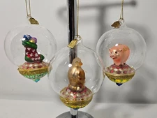 Thomas PACCONI CHRISTMAS ORNAMENT INSIDE Glass BALL 2006 Classics 4.25" CHOICE