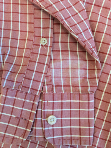 Yves Saint Laurent Herren Langarmhemd rot-weiß kariert - Bild 8 von 8