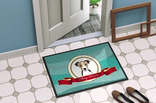 Caroline's Treasures BB1571MAT Tricolor Jack Russell Terrier Christmas Mat 18x27 image 4