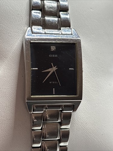 Guess Steel Mens watch G95224G Japan Mov't Untested. No second hand movement - Picture 2 of 7