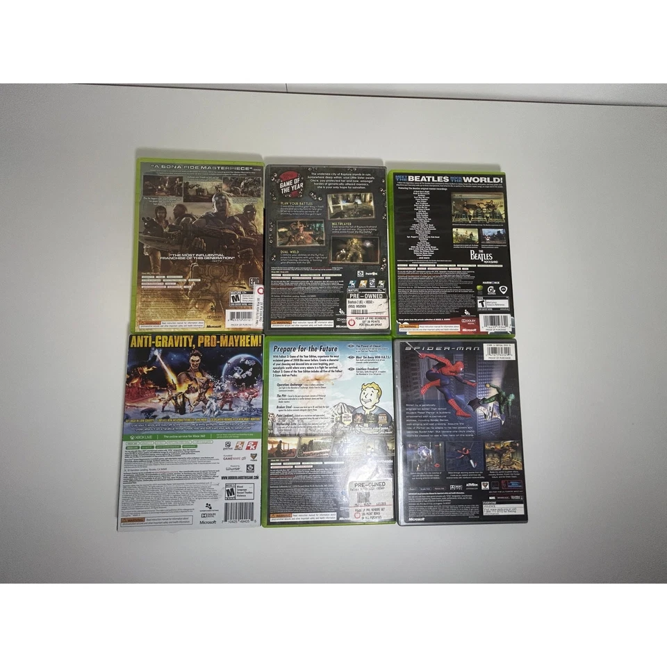 Xbox 360 Game Lot of 6 Gears of War 3, BioShock, Pre-Sequel, Fallout 3 GOTY - Image 4 of 4