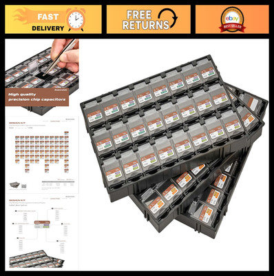 Capacitor Design Kit - EIA 1206 Size, 1pF to 100uF, 70 Values, 2610PCS, RoHS Com