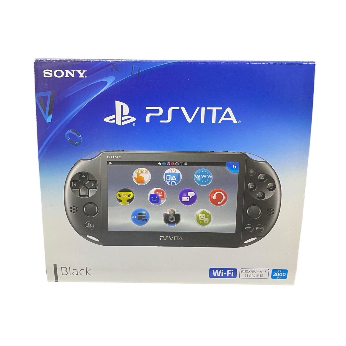 PS Vita PCH-2000 black Includes battery charger and 8GB Memory