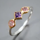 Women jewellery ring Natural Amethyst Ring 925 Sterling Silver Size 6.5 /R473265