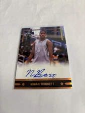 Nimari Burnett 2022 Leaf Memories Gold Leaf Rookies Bronze Auto