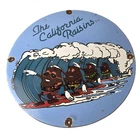 Vintage California Raisins Sign - Surfing Porcelain Musical Blues Toys Gas Sign