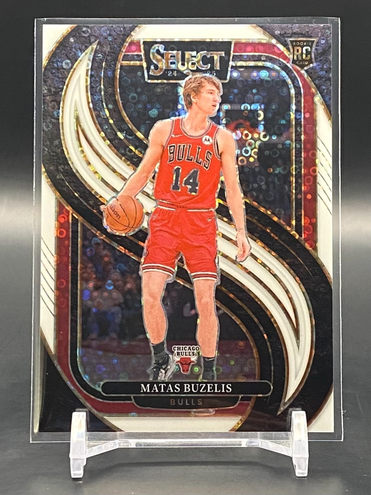 2024-25 Panini Select Matas Buzelis Rookie White Disco #/75 Bulls RC #166